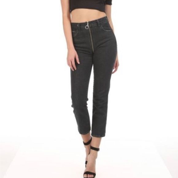 Revice Denim Yin Yang Crops jeans Black size 27 - Picture 1 of 7